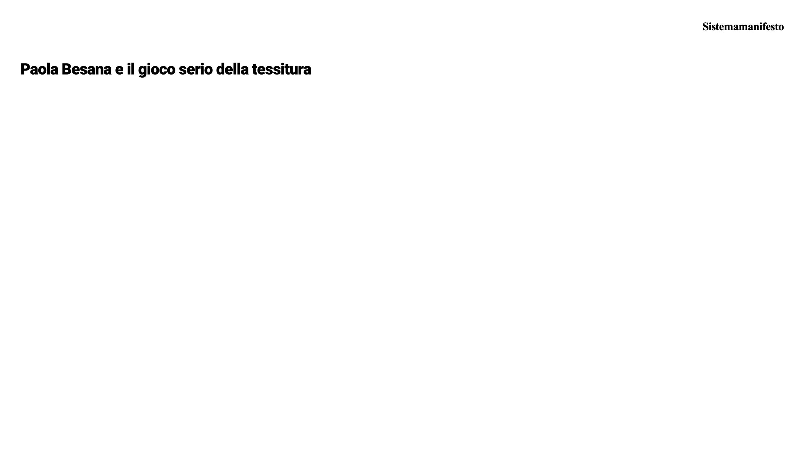 2022.03.26 - Paola Besana e il gioco serio della tessitura - PANICUM progetto didattico, Accademia di Belle Arti Brera - 1